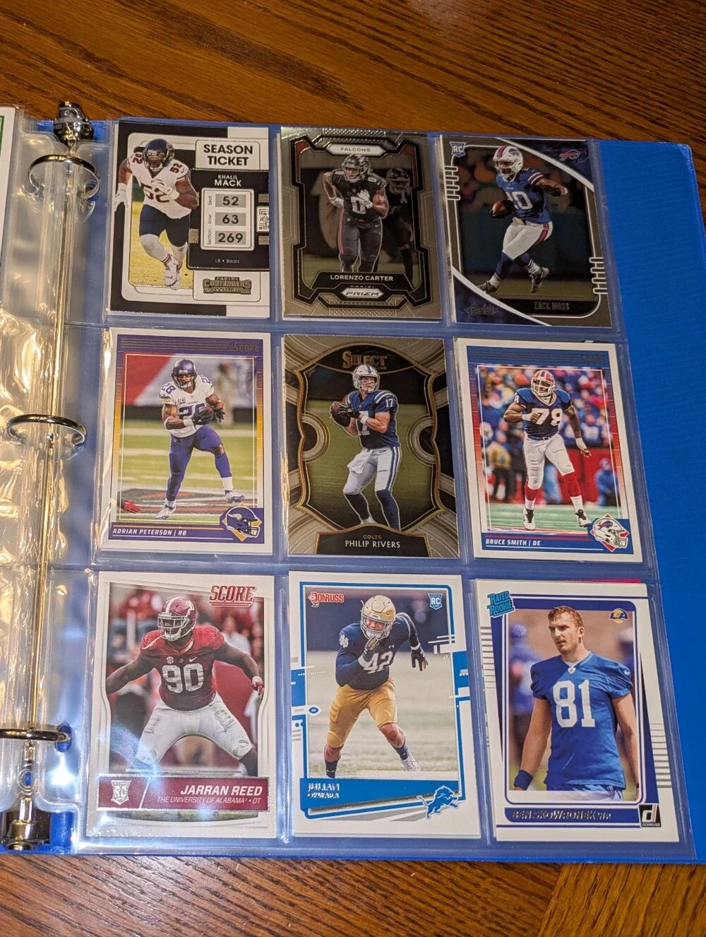 NFL Football Cards Binder 🔥 NFL Football Trading Cards Collection Lot 🏈